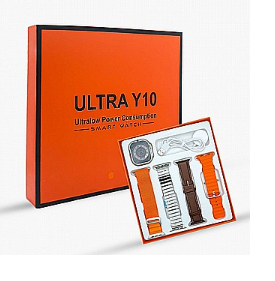 ساعة Ultra y10 مع 4 أحزمة - الصورة 2