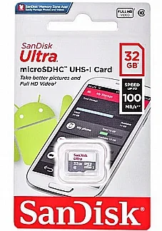 بطاقة ذاكرة SanDisk Ultra microSDHC Class 10 بسعة 32GB